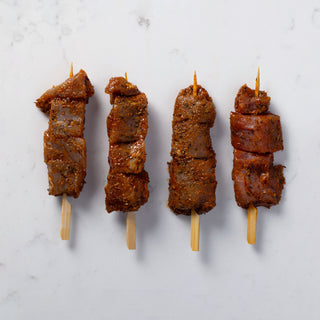 Suffolk reared free range Cretan Pork Souvlaki (Kebabs)