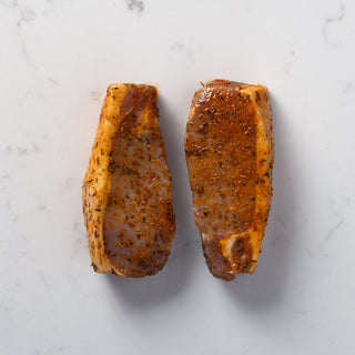 Pork Sirloin Steaks with Oregano and Tomato marinade